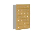 Salsbury 19078 24GRK Cell Phone Storage Locker 7 Door High Unit 8 Inch Deep Compartments 20 A Doors And 4 B Doors Gold Recessed Mounted Master Keyed L