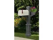 MAYNE 5830G Westbrook Plus Mailbox Post Granite