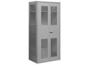 Salsbury 7155GRY Military Combination Storage Cabinet Gray