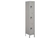 Salsbury 53168GY A Extra Wide Standard Metal Locker Triple Tier