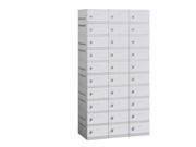Salsbury 90368GY A 38.25 In. W X 74 In. H X 18 In. D 10 Tier Plastic Lockers Assembled In Gray