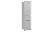 Salsbury 3715S 3PARU 4C Horizontal Mailbox 15 Door High Unit 55 Inches Single Column Stand Alone Parcel Locker 3 Pl5S Aluminum Rear Loading Usps A