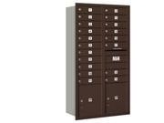 Salsbury 3716D 19ZRP 4C Horizontal Mailbox Includes Master Commercial Locks Maximum Height Unit 56.75 Inches Double Column 19 Mb1 Doors 2 Pls Bronze