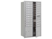 Salsbury 3716D 19AFP 4C Horizontal Mailbox Includes Master Commercial Locks Maximum Height Unit 56.75 Inches Double Column 19 Mb1 Doors 2 Pls Alumin