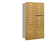 Salsbury 3715D 17GRP 4C Horizontal Mailbox Includes Master Commercial Locks 15 Door High Unit 55 Inches Double Column 17 Mb1 Doors 1 Pl5 And 1 Pl6 G