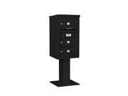 Salsbury 3408S 03BLK 8 Door High Unit 58.63 Inches Single Column 3 Mb2 Doors Black