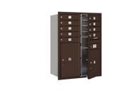 Salsbury 3711D 09ZFU 4C Horizontal Mailbox 11 Door High Unit 41 Inches Double Column 7 Mb2 Doors And 2 Mb3 Doors Bronze Rear Loading Private Access