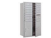 Salsbury 3714D 14AFP 4C Horizontal Mailbox Includes Master Commercial Locks 14 Door High Unit 51.50 Inches Double Column 14 Mb1 Doors 2 Pl6S Aluminu