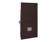 Salsbury 3600C6 ZRP Salsbury Collection Unit For 6 Door High 4Bplus Mailbox Units Bronze Rear Loading Private Access