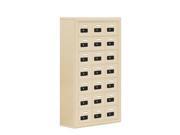 Salsbury 19078 21SSC Cell Phone Storage Locker 7 Door High Unit 8 Inch Deep Compartments 21 A Doors Sandstone Surface Mounted Resettable Combination L
