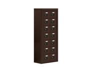 Salsbury 19078 14ZSC Cell Phone Storage Locker 7 Door High Unit 8 Inch Deep Compartments 14 A Doors Bronze Surface Mounted Resettable Combination Lock