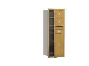 Salsbury 3712S 02GFP 4C Horizontal Mailbox Includes Master Commercial Locks 12 Door High Unit 44.50 Inches Single Column 2 Mb2 Doors 1 Pl6 Gold Fr