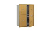 Salsbury 3711D 4PGFU 4C Horizontal Mailbox 11 Door High Unit 41 Inches Double Colum