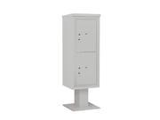 Salsbury 3412S 2PGRY 12 Door High Unit 59.75 Inches Single Column Stand Alone Parcel Locker 2 Pl6S Gray