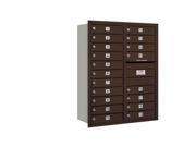 Salsbury 3711D 19ZRU 4C Horizontal Mailbox 11 Door High Unit 41 Inches Double Column 19 Mb1 Doors Bronze Rear Loading Usps Access