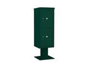 Salsbury 3412S 2PGRN 12 Door High Unit 59.75 Inches Single Column Stand Alone Parcel Locker 2 Pl6S Green