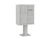 Salsbury 3410D 07GRY 10 Door High Unit 65.63 Inches Double Column 7 Mb1 Doors 1 Pl5 And 1 Pl6 Gray