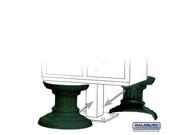 Salsbury 3386GRN Regency Decorative Pedestal Cover Short Green