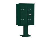 Salsbury 3411D 4PGRN 11 Door High Unit 69.13 Inches Double Column Stand Alone Parcel Locker 3 Pl5S And 1 Pl6 Green