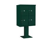 Salsbury 3410D 4PGRN 10 Door High Unit 65.63 Inches Double Column Stand Alone Parcel Locker 4 Pl5S Green