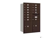 Salsbury 3712D 12ZRP 4C Horizontal Mailbox Includes Master Commercial Locks 12 Door High Unit 44.50 Inches Double Column 12 Mb1 Doors 2 Pl5S Bronze