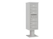 Salsbury 3414S 06GRY Salsbury 4C Pedestal Mailbox Includes 13 Inch High Pedestal And Master Commercial Lock 14 Door High Unit 66.75 Inches Single Column