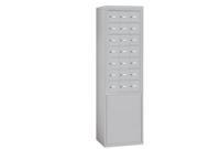 Salsbury 19973ALM Free Standing Enclosure For 19075 21 And 19078 21 Recessed Mounted Cell Phone Lockers Aluminum