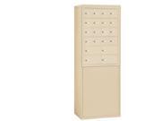 Salsbury 19964SAN Free Standing Enclosure For 19065 20 And 19068 20 Recessed Mounted Cell Phone Lockers Sandstone