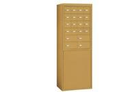 Salsbury 19964GLD Free Standing Enclosure For 19065 20 And 19068 20 Recessed Mounted Cell Phone Lockers Gold