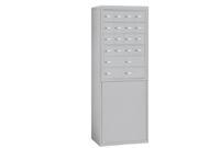 Salsbury 19964ALM Free Standing Enclosure For 19065 20 And 19068 20 Recessed Mounted Cell Phone Lockers Aluminum