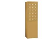 Salsbury 19963GLD Free Standing Enclosure For 19065 18 And 19068 18 Recessed Mounted Cell Phone Lockers Gold