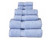 900GSM Egyptian Cotton 6 Piece Towel Set Light Blue