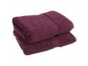 900GSM Egyptian Cotton 2 Piece Bath Towel Set Plum