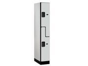 Salsbury 37161GRY Assembled Locker 2 Tier 12X21X76 Gray