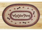 Earth Rugs 65 081WYP Wipe Your Paws Oval Patch