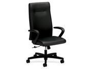 The Hon Company HONIE102SS11 Executive Chair 38.5 in. x 27 in. x 47.5 in. BK Leather