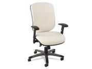 Alera EN4206 Eon Series Multifunction Mid Back Leather Chair White