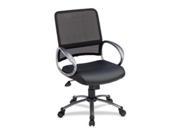 Lorell LLR69518 Mesh Task Chair 25in.x25in.x42in. Black