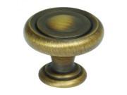 Design House 203315 Town Square Door and Cabinet Knob Antique Brass Finish