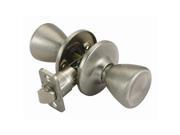 Design House 740613 Tulip 2 Way Latch Passage Door Knob Adjustable Backset Satin Nickel Finish