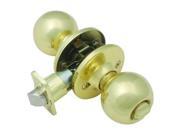 Design House 782920 Ball 2 Way Latch Privacy Door Knob Adjustable Backset Polished Brass Finish
