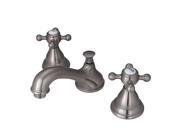 Kingston Brass KS5568BX Two Handle 8 in. to 16 in. Widespread Lavatory Faucet with Brass Pop up
