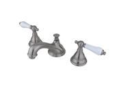 Kingston Brass KS5568PL Two Handle 8 in. to 16 in. Widespread Lavatory Faucet with Brass Pop up