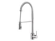 Ruvati RVF1215CH Commercial Style Pullout Spray Kitchen Faucet Polished Chrome