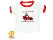 Brickels Racing Collectibles C6 Corvette White Red All Wound Up Toddler Tees 5 6 TODDLER BDC6STY188