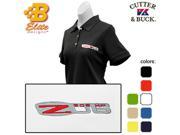 Brickels Racing Collectibles Z06 Corvette Embroidered Ladies Cutter Buck Ace Polo Black Medium BDCZEPL832