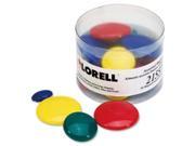 Lorell LLR21557 Magnets 12 Sm 12 Md 6 Lg Clear Tub 30 PK Assorted