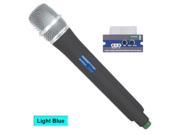 VocoPro UMH S UHF Module and Wireless Handheld Mic is compatible with the UHF 5800 PA MAN UHF 8800 and the PA PRO 900 619.12 MHz Light Blue