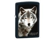 Zippo zippo28303 White Wolf Black Matte Lighter