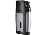 Visol VLR400801 Bron Satin Chrome and Gunmetal Lighter